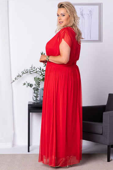 Plus size dress model 175249