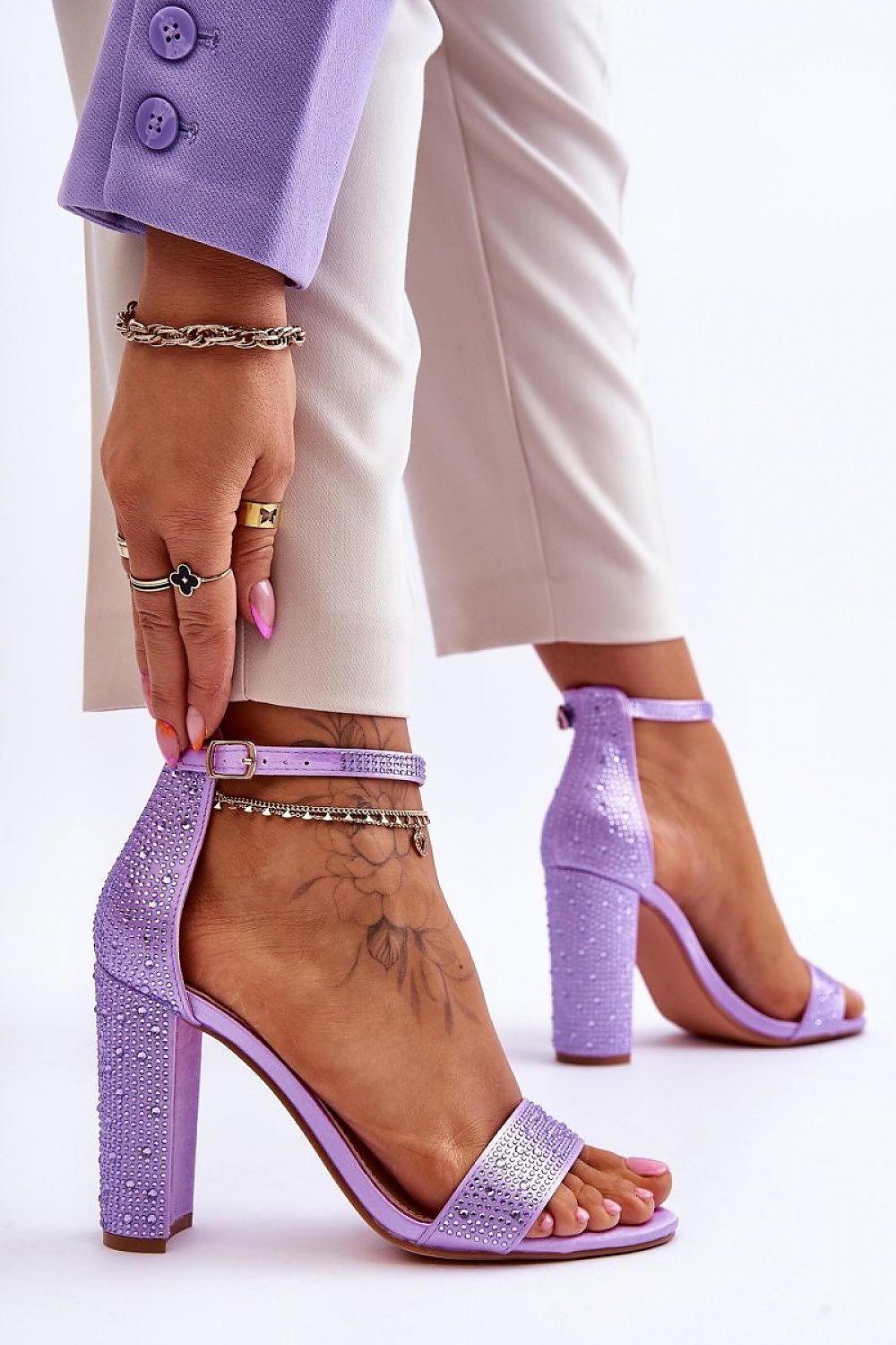 Heel sandals model 177717