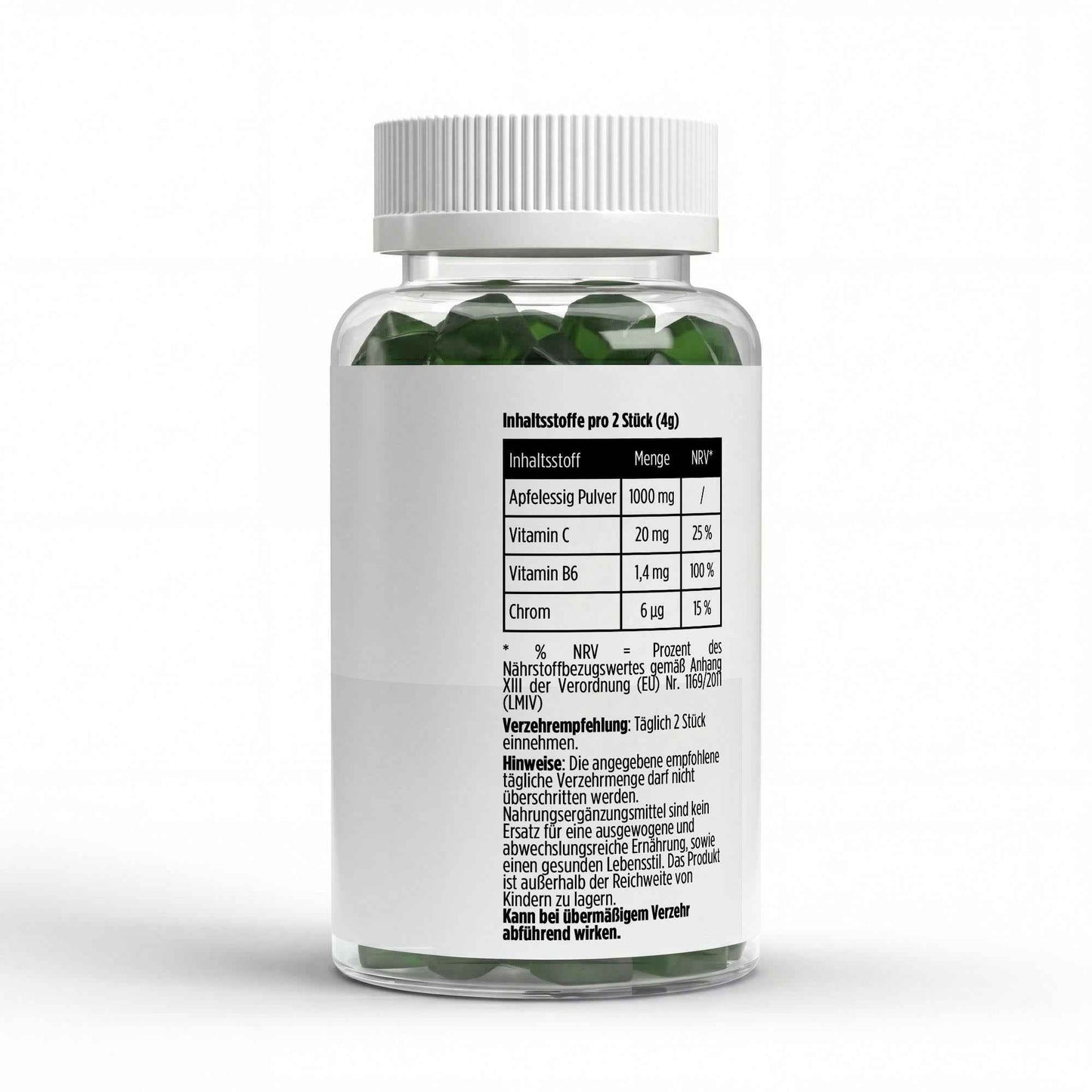 Apfelessig + C + B6 + Chrom Gummies - 60 Stk