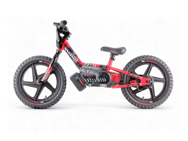 Bicicleta de equilíbrio elétrica de 24 volts, 16 polegadas - vermelho