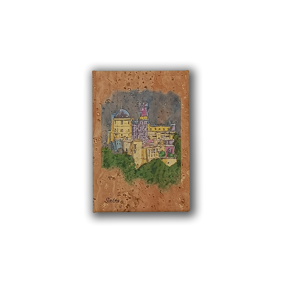 Paiting of the Pena Palace - Fridge Magnet