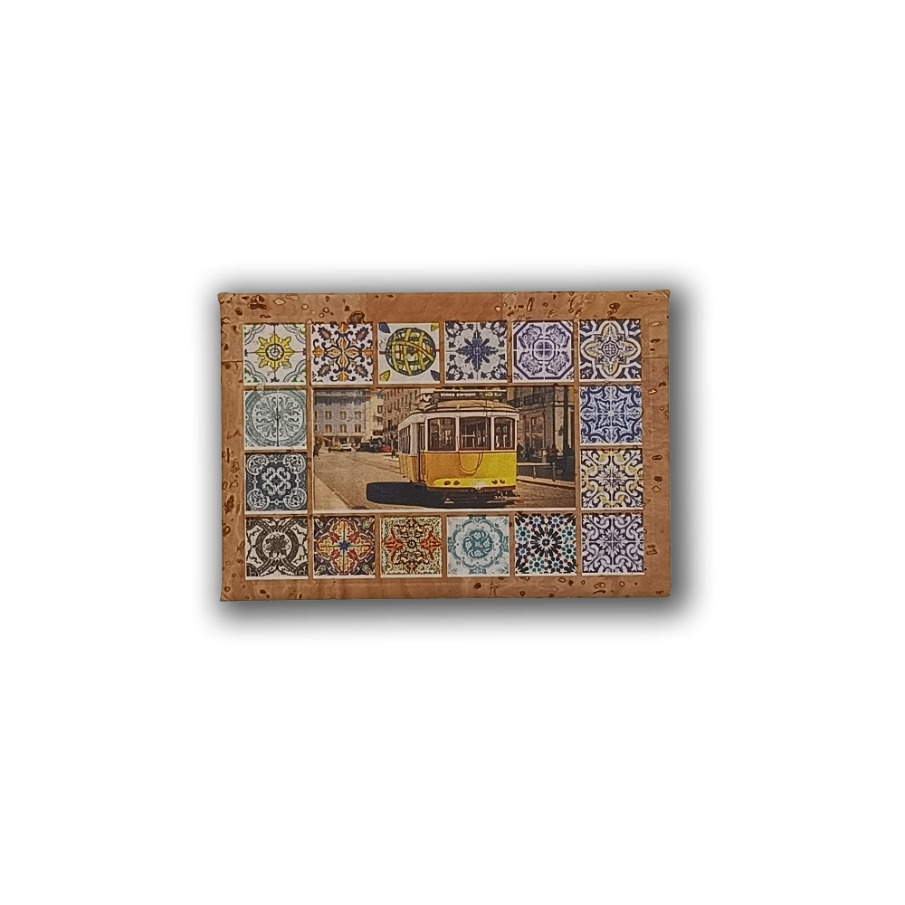 Lisbon Tiles - Cork Fridge Magnet