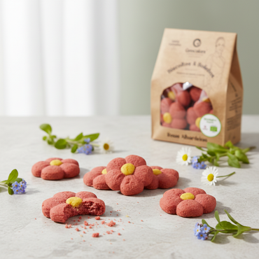 Rosas Albardeiras Biológicas - Biscoitos Artesanais Geocakes 170g