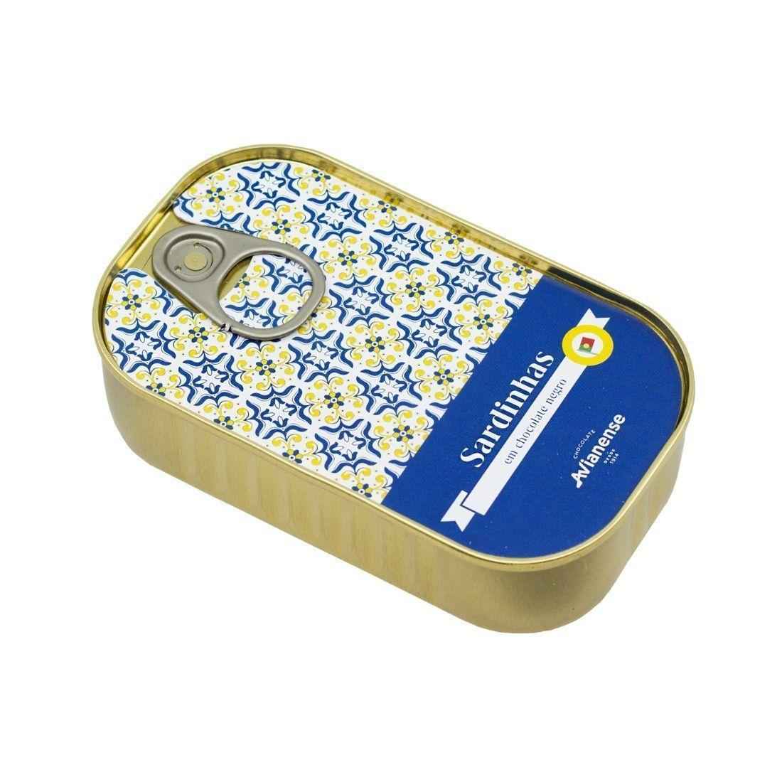 Dark Chocolate Sardines – Yellow Portuguese Tiles