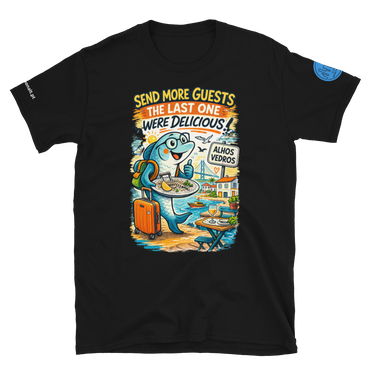 Camiseta unissex com mangas curtas