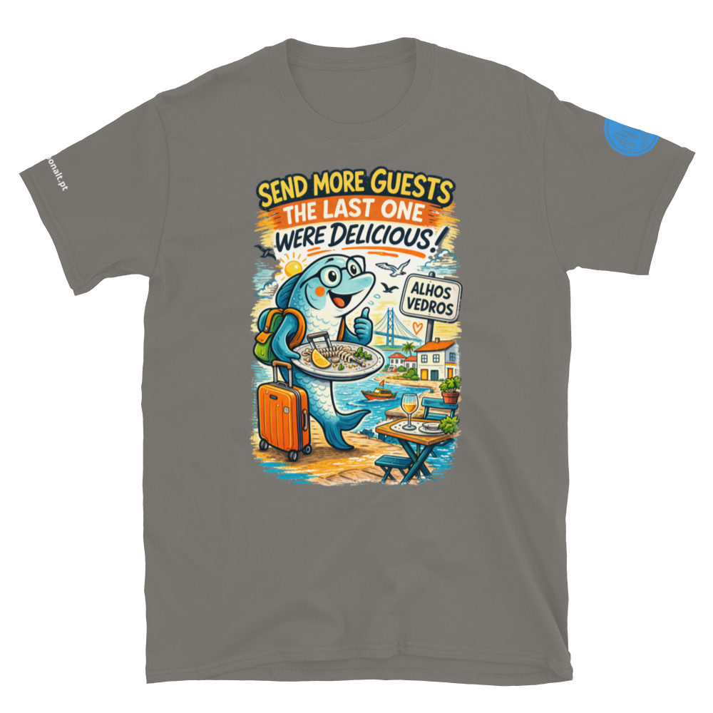 Camiseta unissex com mangas curtas