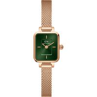 Daniel Wellington DW Watch Quadro Mini Melrose Emerald 15.4x18.2mm Rose Gold