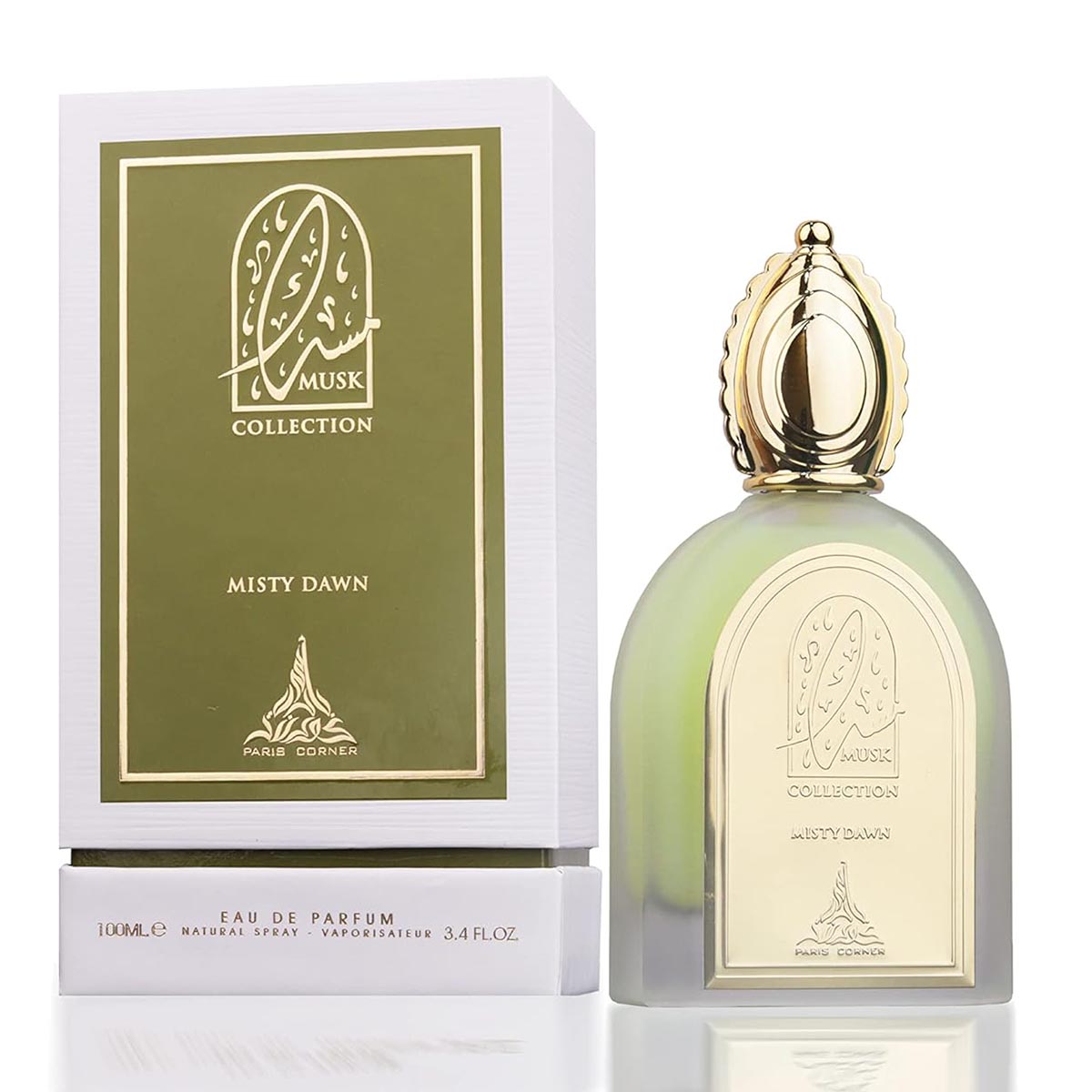 paris corner musk collection eau de parfum misty dawn 100 unidades vaporizador