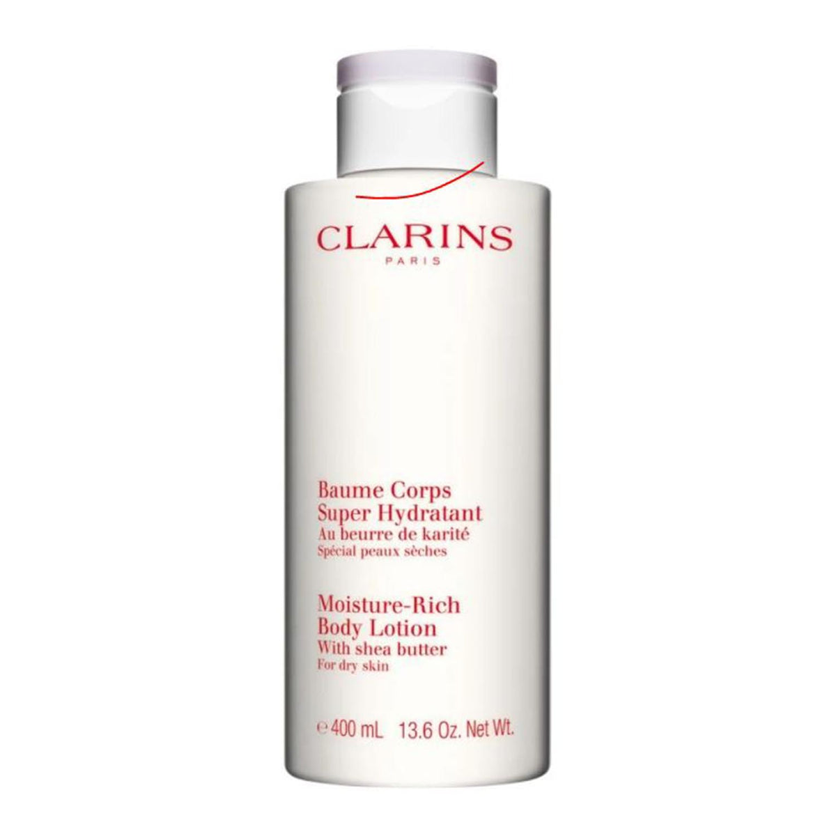 clarins moisture-rich loção corporal pele seca 400ml