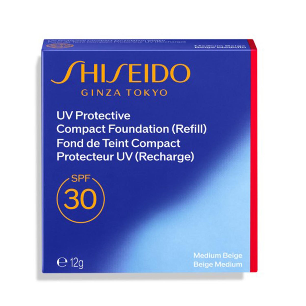 shiseido uv protective base compacta spf30 medium beige relleno 1un