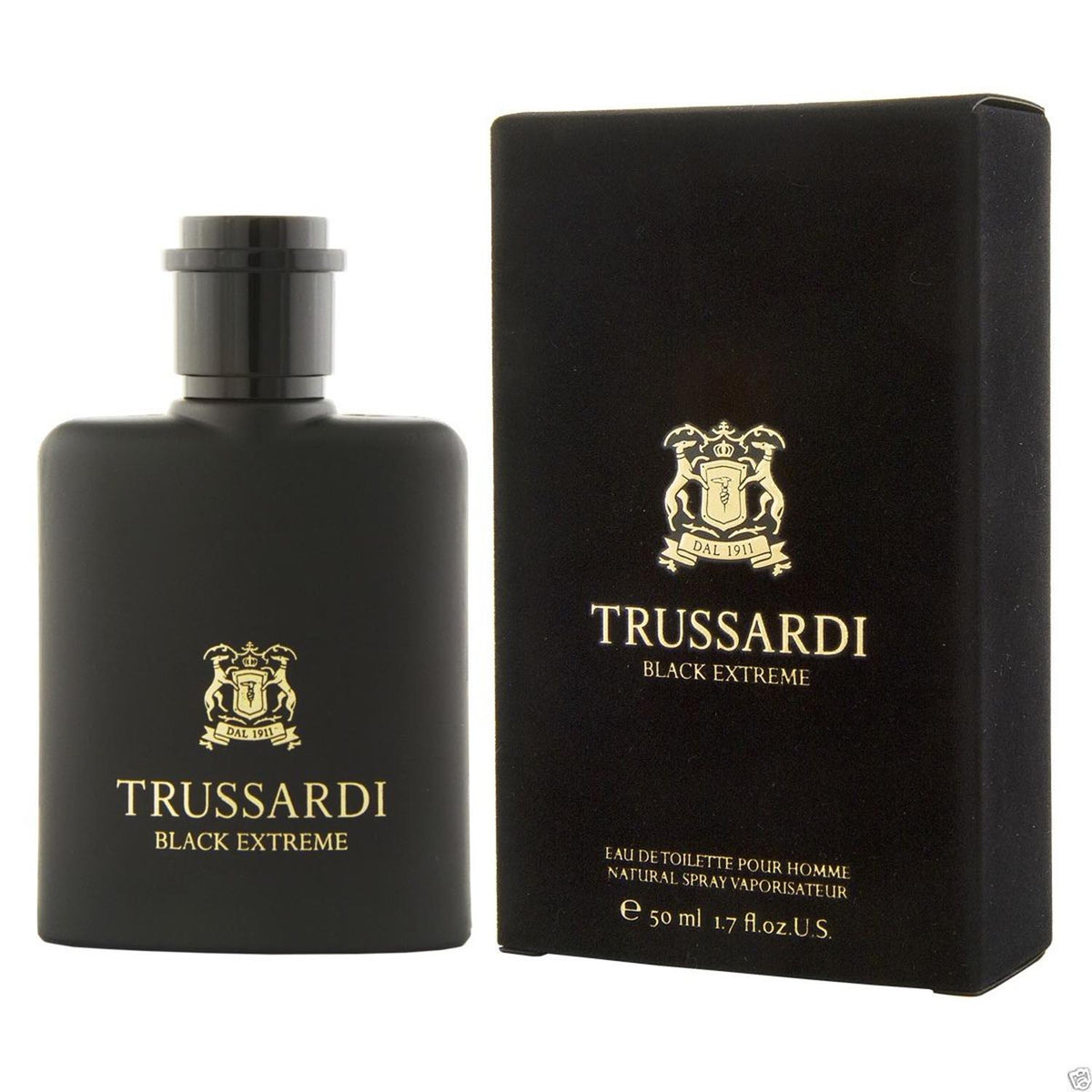 trussardi black extreme água de toilette 50ml