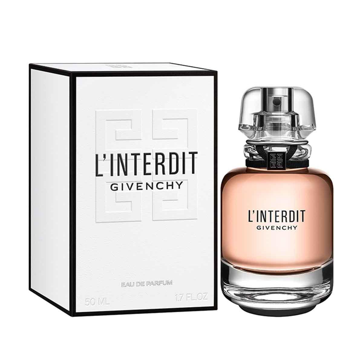 givenchy l'interdit água de perfume 50ml vaporizador