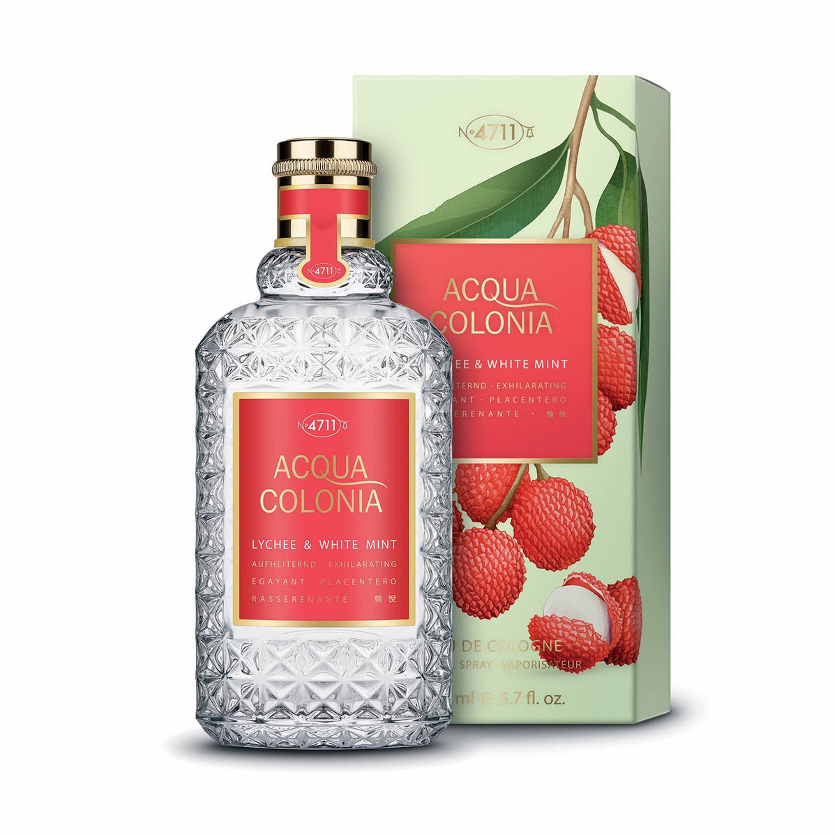4711 luichi&menta eau de cologne 170ml vaporizador