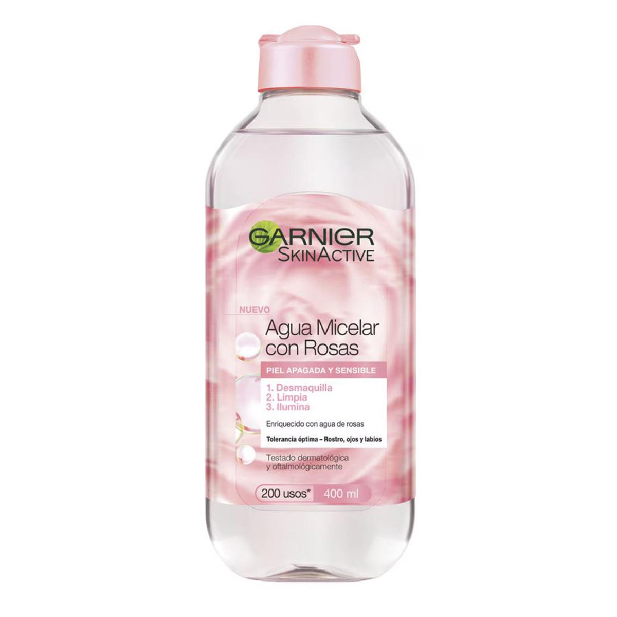 garnier skinactive água micelar con rosas piel sensible 400ml