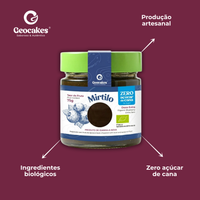 Doce Extra de Mirtilo Biológico, Sem Açúcar