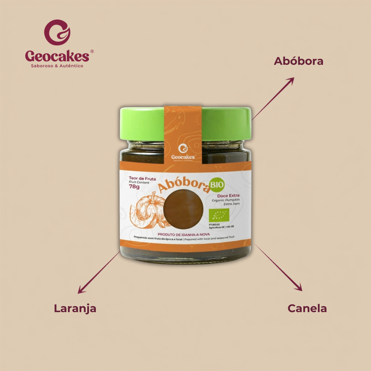Doce Extra de Abóbora Biológico da Beira Baixa