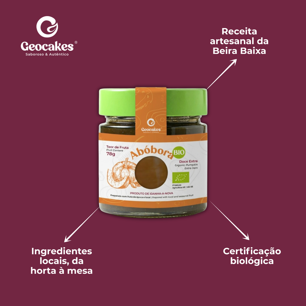 Doce Extra de Abóbora Biológico da Beira Baixa
