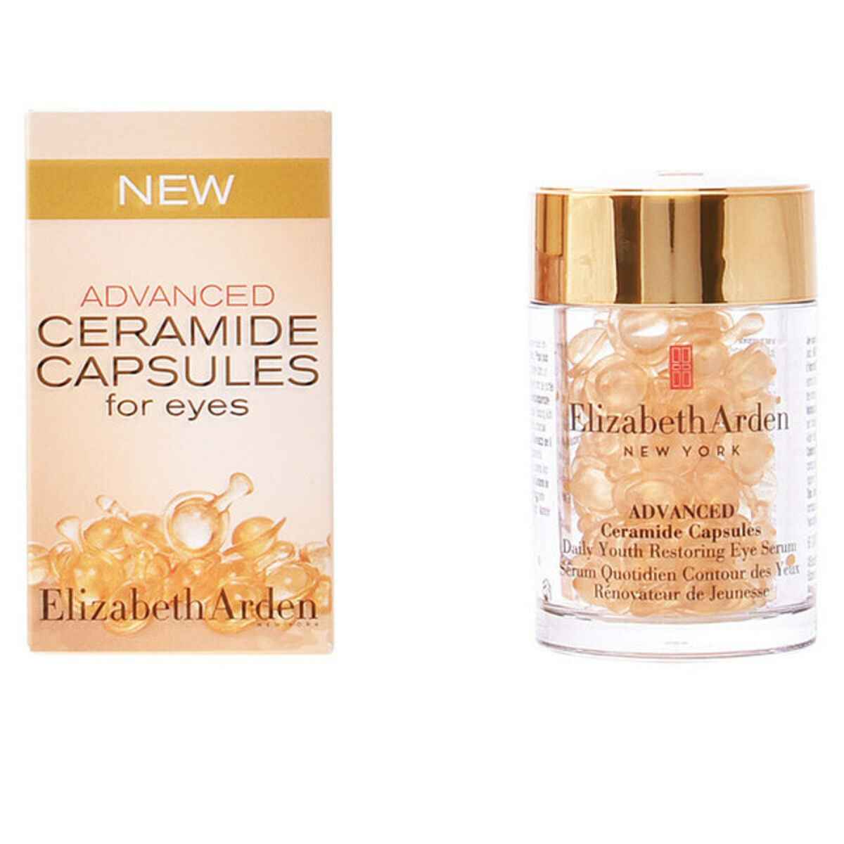 Contorno dos Olhos Advanced Ceramide Elizabeth Arden Advanced Ceramide Capsules (60 uds) (60 Unidades)