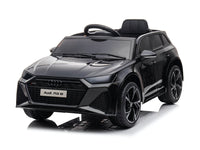 Audi RS6,12 volt elektrische kinderauto met rubberen banden, leder zitje en meer!