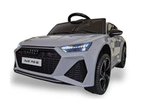 Audi RS6,12 volt elektrische kinderauto met rubberen banden, leder zitje en meer!