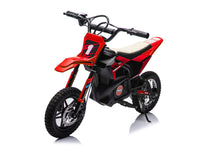 Crossmotor, 24 volt elektrische kinder motor met geveerde wielen