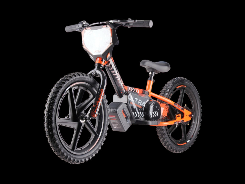 24 volt elektrische balance bike met 16 inch wielen, elektrische motor - oranje