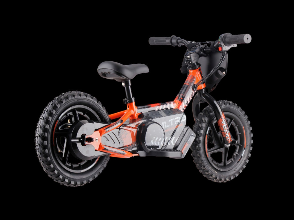 24 volt elektrische balance bike met 12 inch wielen, elektrische motor - oranje