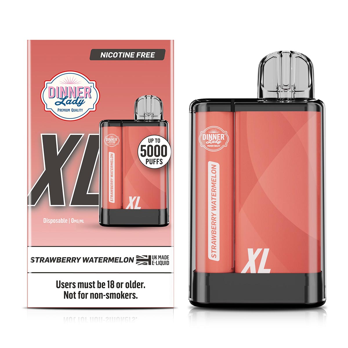 DINNER LADY PRO XL VAPEADOR STRAWBERRY WATER SIN NICOTINA 10ML