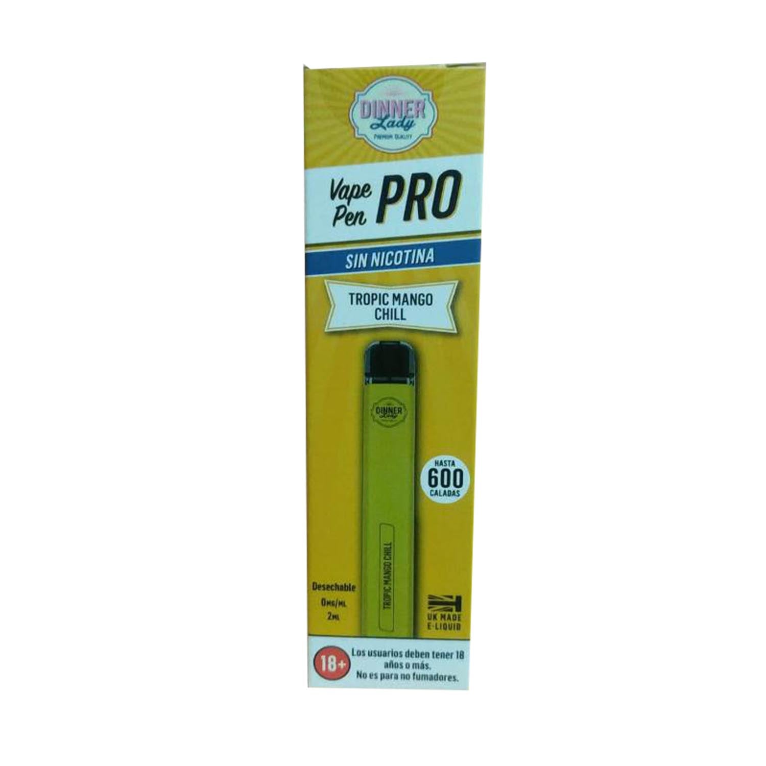 DINNER LADY PRO VAPEADOR TROPIC MANGO SIN NICOTINA 1UN