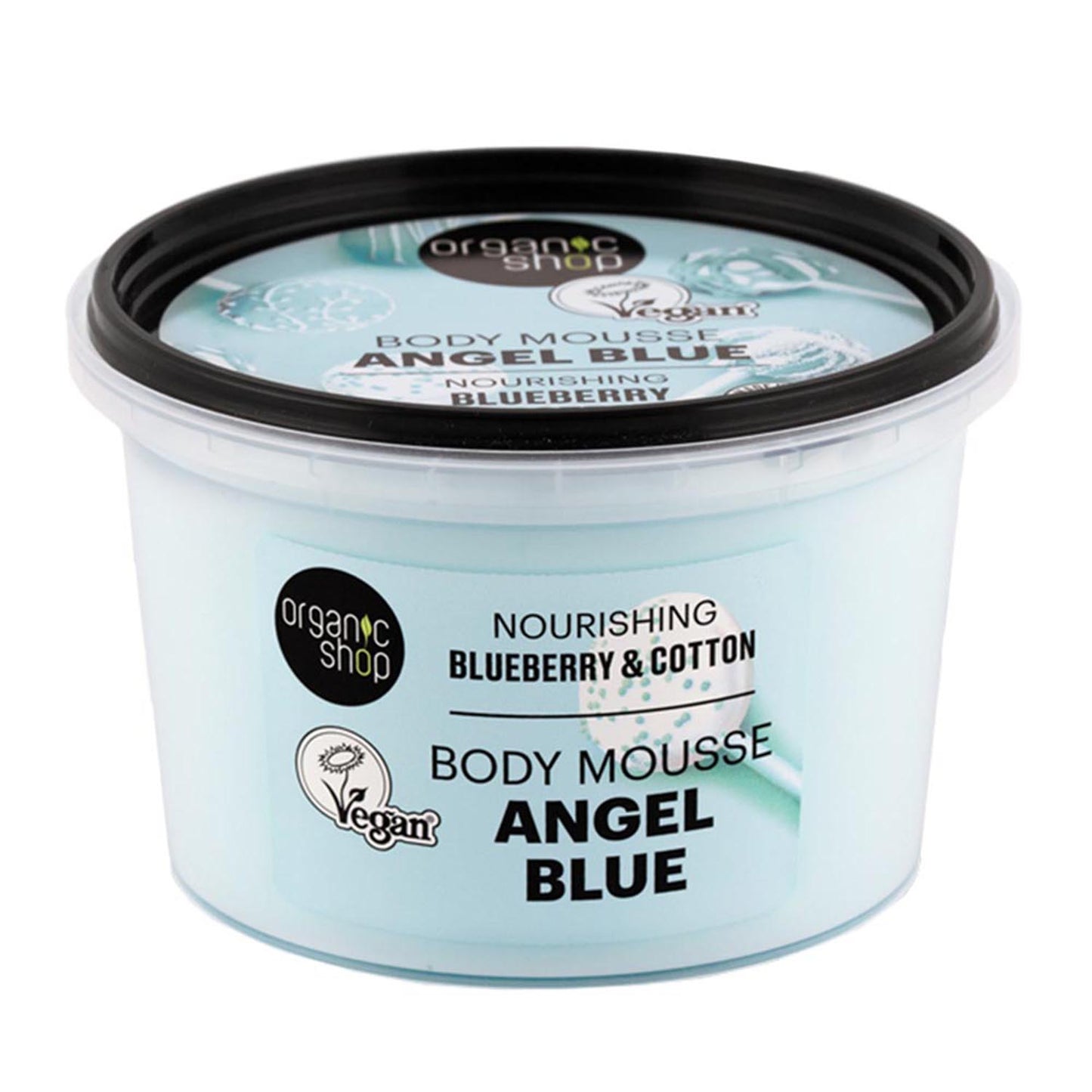 NATURA SIBERICA NOURISHING BLUEBERRY & COTTON MOUSSE CORPORAL ANGEL BLUE 250ML
