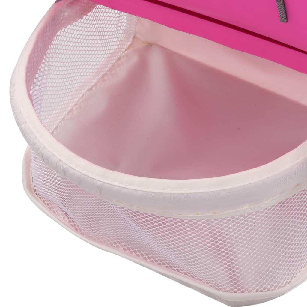 vidaXL Cadeira de refeição para bebé rosa e cinzento