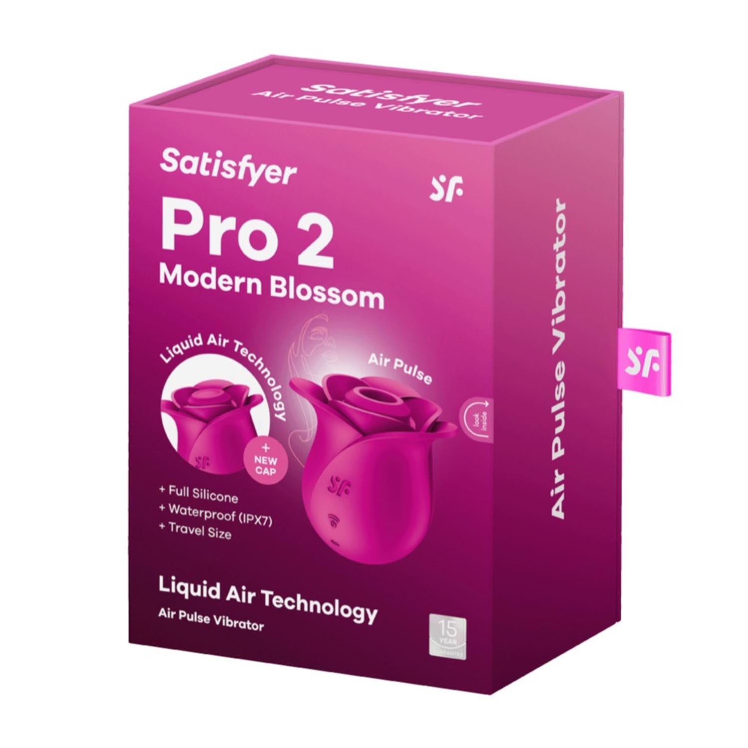 SATISFYER PRO2 AIR PULSE VIBRADOR ROSA MODERNA 1UN