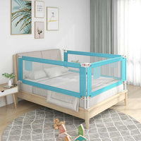 vidaXL Barra de segurança p/ cama infantil tecido 90x25 cm verde