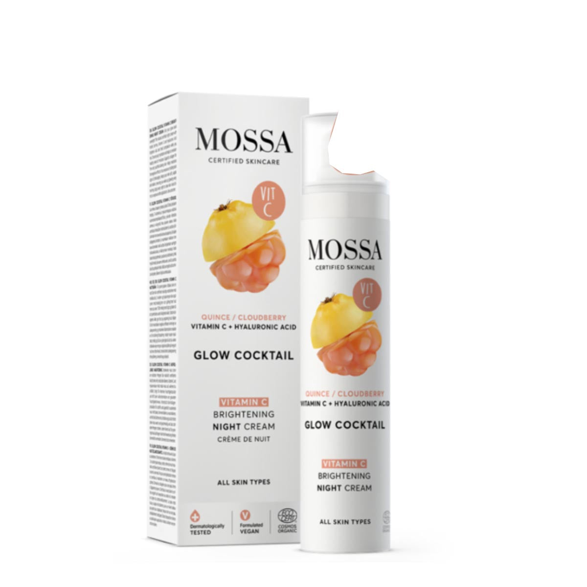 MOSSA GLOW COCKTAIL CREMA DE NOCHE BRIGHTENING 50ML