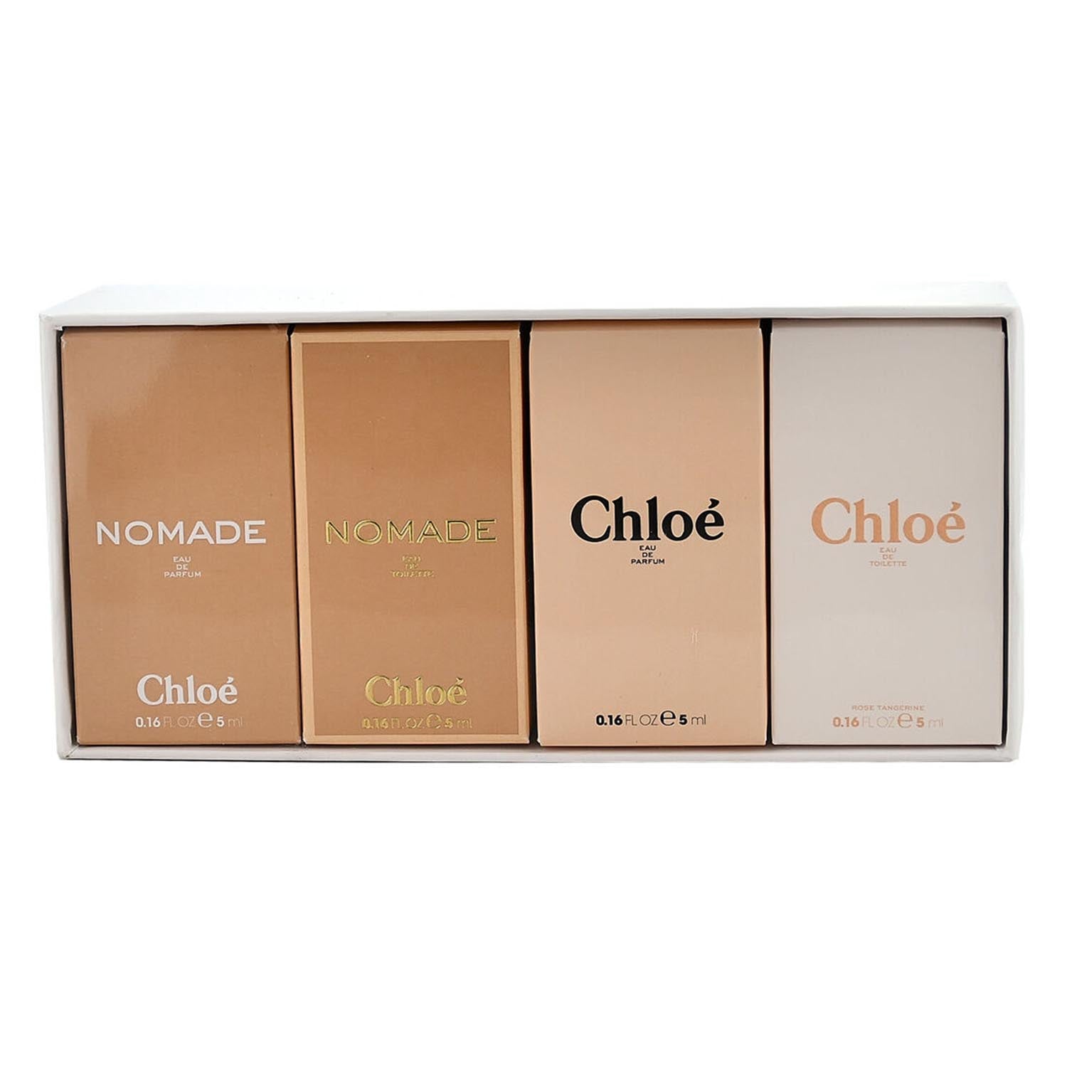 CHLOE NOMADE EAU DE PARFUM 5ML + NOMADE EAU DE TOILETTE 5ML + EAU DE PARFUM 5ML + EAU DE TOILETTE 5ML