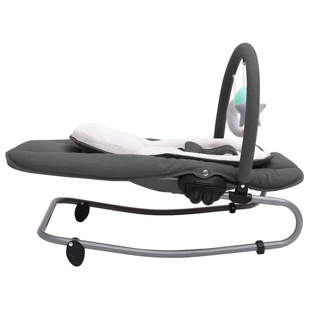 vidaXL Baloiço de bebé aço antracite