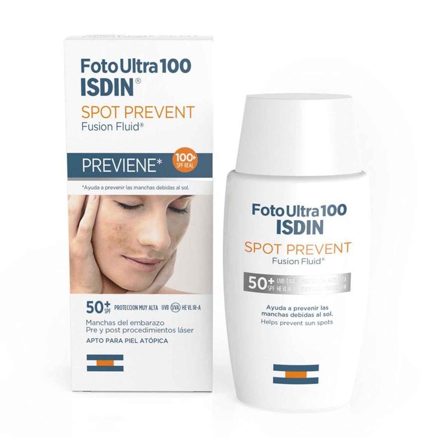 Isdin Fotoultra 100 Spot Prevent Fluido Spf50+ Péles Atopicas 50Ml