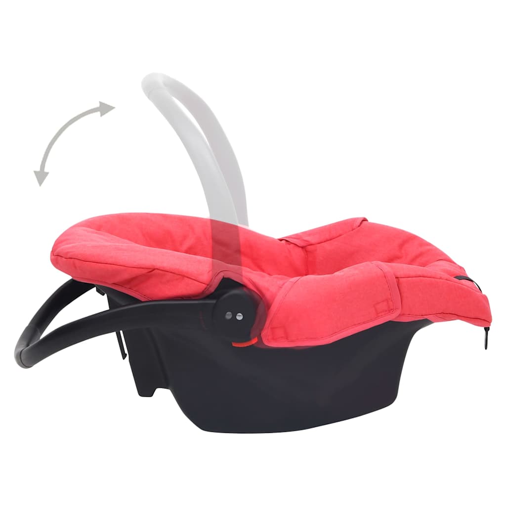 vidaXL Cadeira de automóvel para bebé 42x65x57 cm vermelho