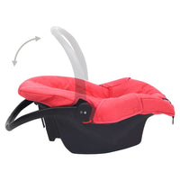 vidaXL Cadeira de automóvel para bebé 42x65x57 cm vermelho