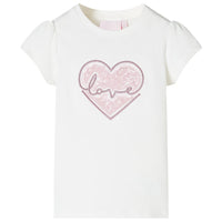 T-shirt infantil cor cru 92