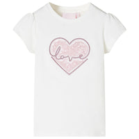 T-shirt infantil cor cru 92