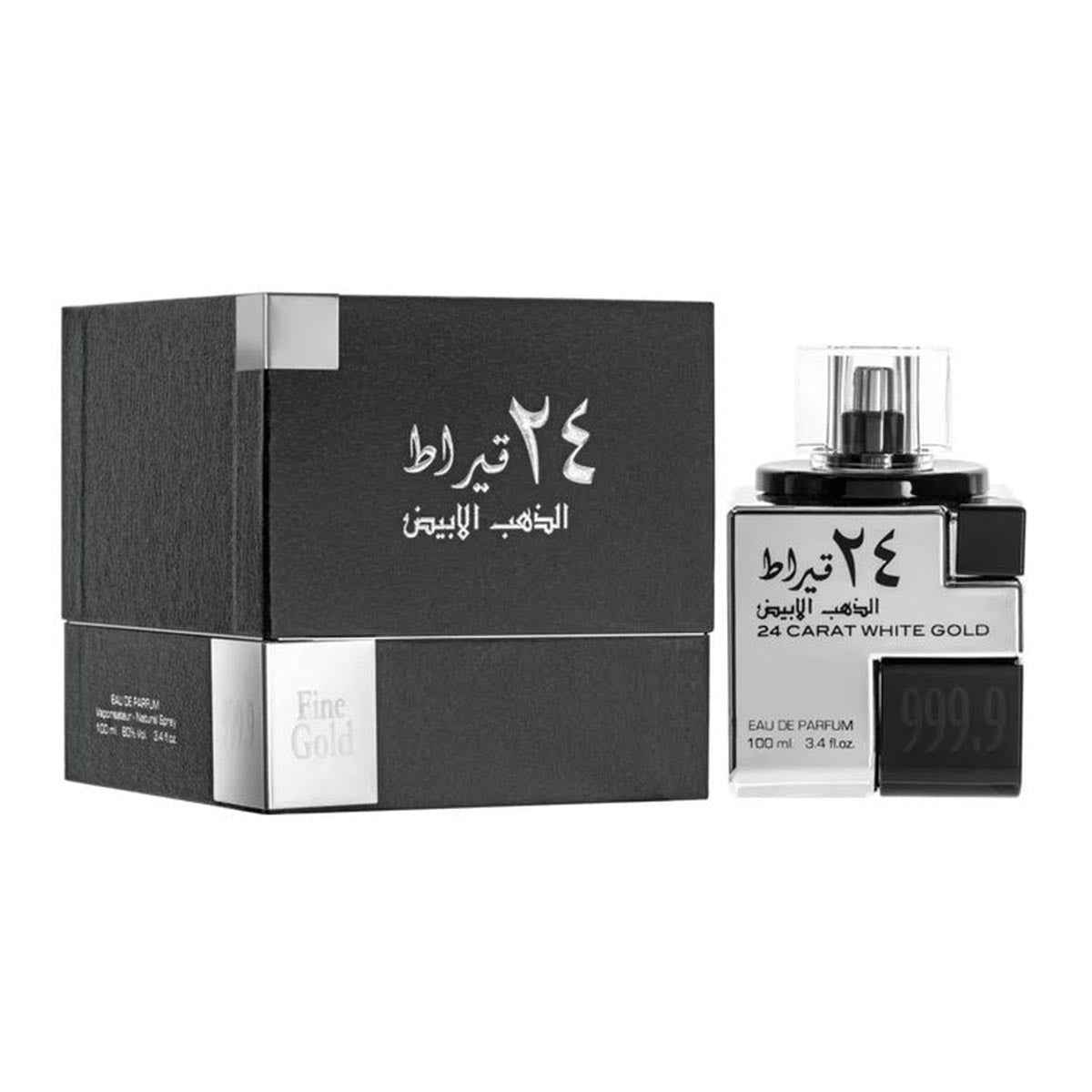 Lattafa 24 Carat White Gold Eau De Parfum 100Ml Vaporizador