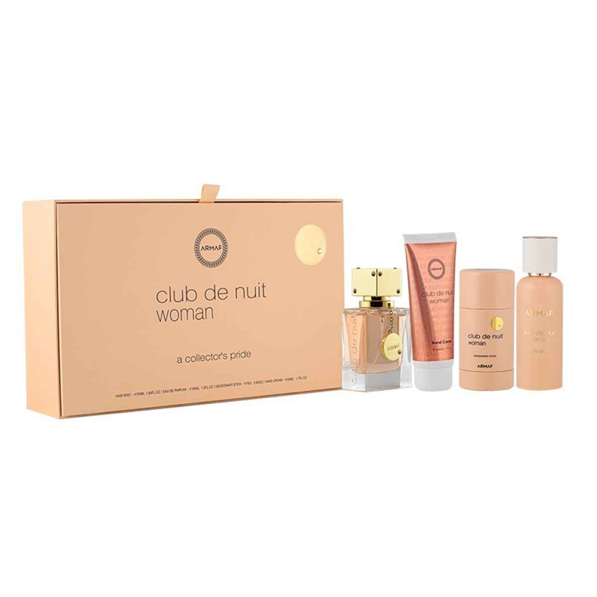 Armaf Club Denuit Woman Eau De Parfum 55Un Vaporizador + Hair Mist 55Ml + Desodorante Stick 75Ml + Creme De Manos 50Ml
