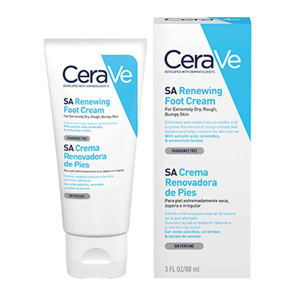 Cerave Sa Renewing Creme De Pés 473Ml