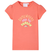 T-shirt de criança rosa-claro 92