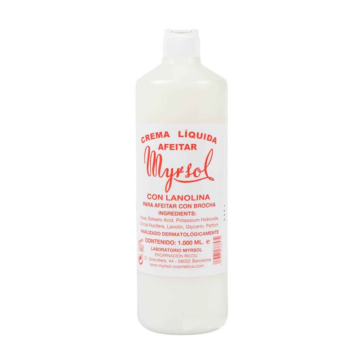 Myrsol Lanolina Creme Liquida Afeitar 1000Ml