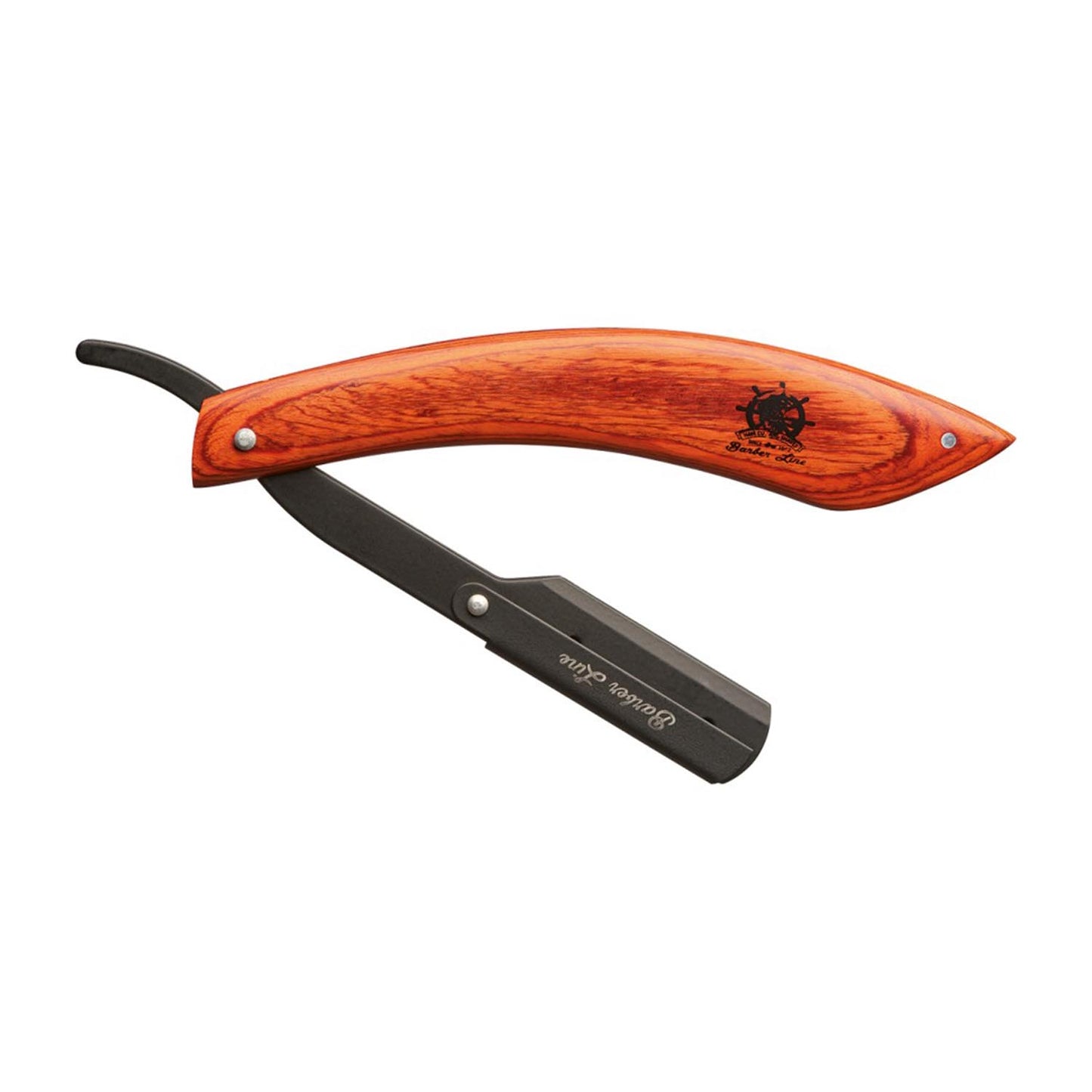 Barber Line Mango De Madera Navaja De Afeitar 1Un