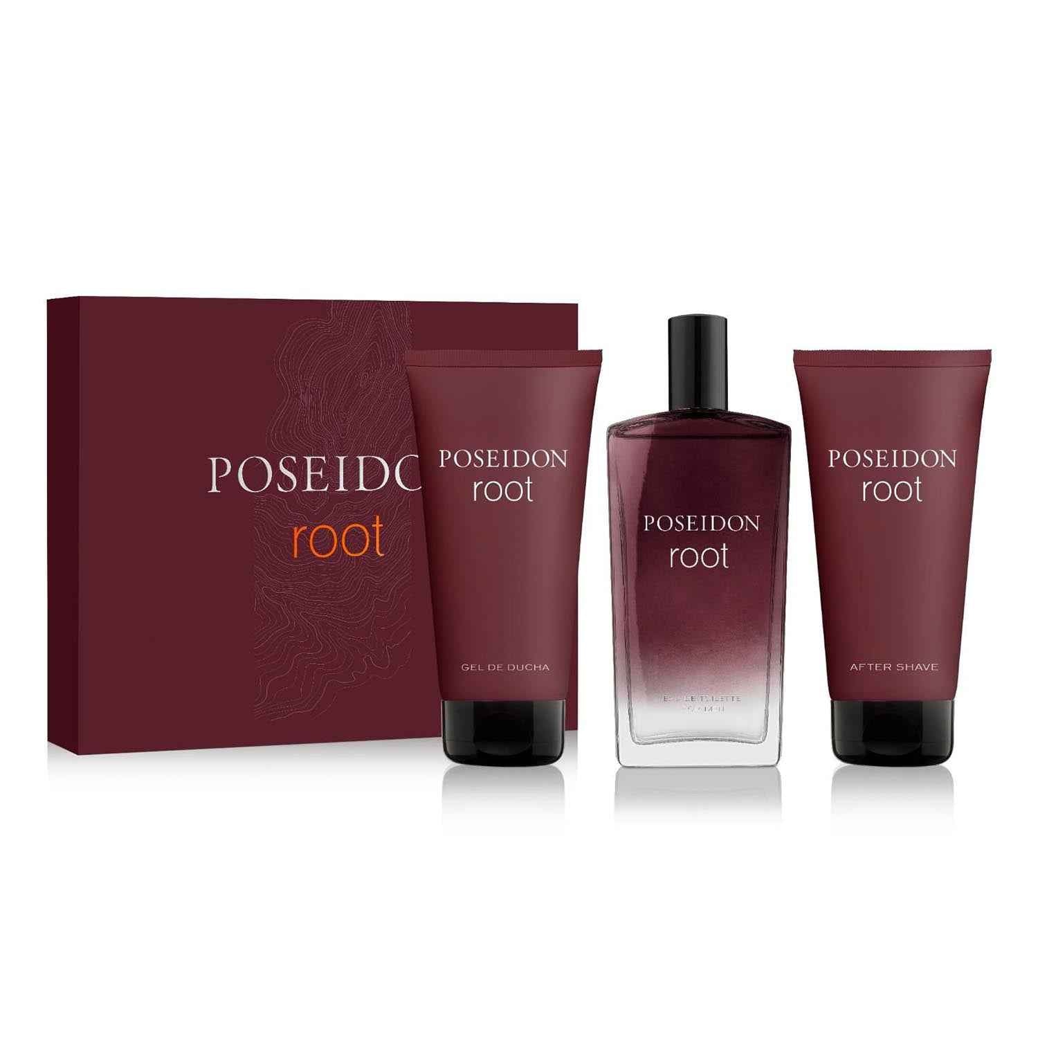 Poseidon Root Eau De Toilette 150Ml + After Shave 1U + Gel De Baño 1U