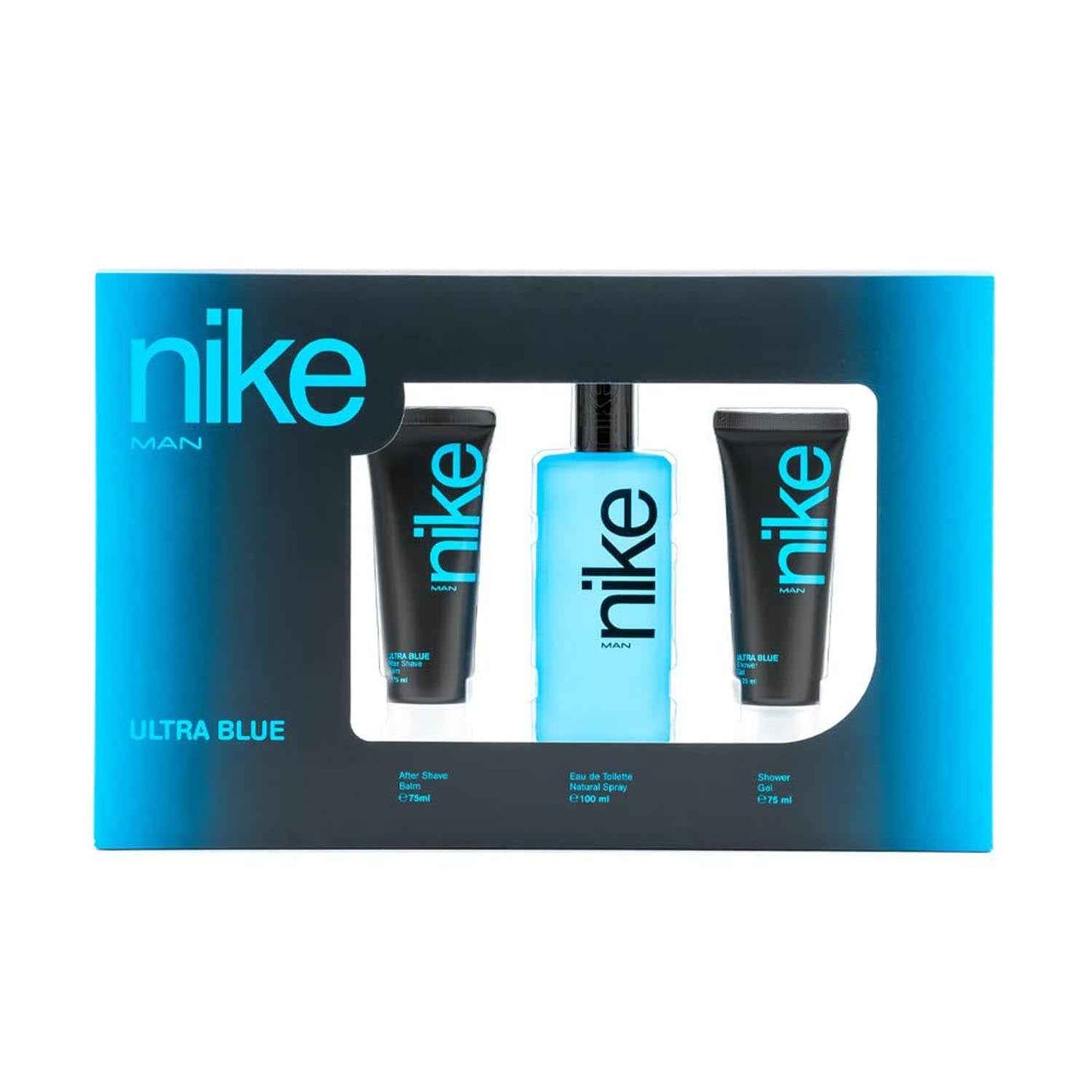 Nike Man Ultra Blue Eau De Toilette 100Ml Vaporizador + Balsamo After Shave 75Ml + Gel De Baño 75Ml