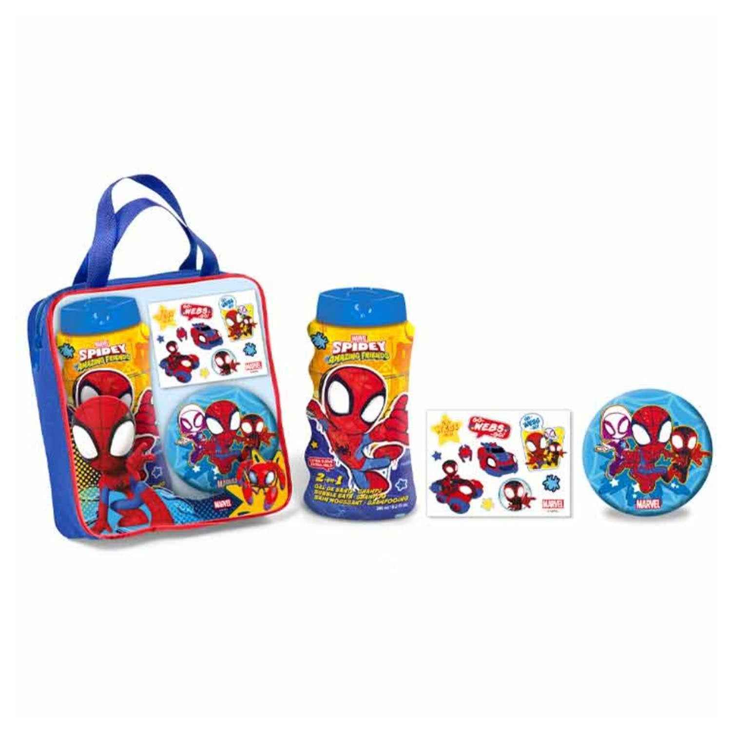 Spiderman Niños Gel De Baño 1Un + Stickers 1U + Regalo 1U
